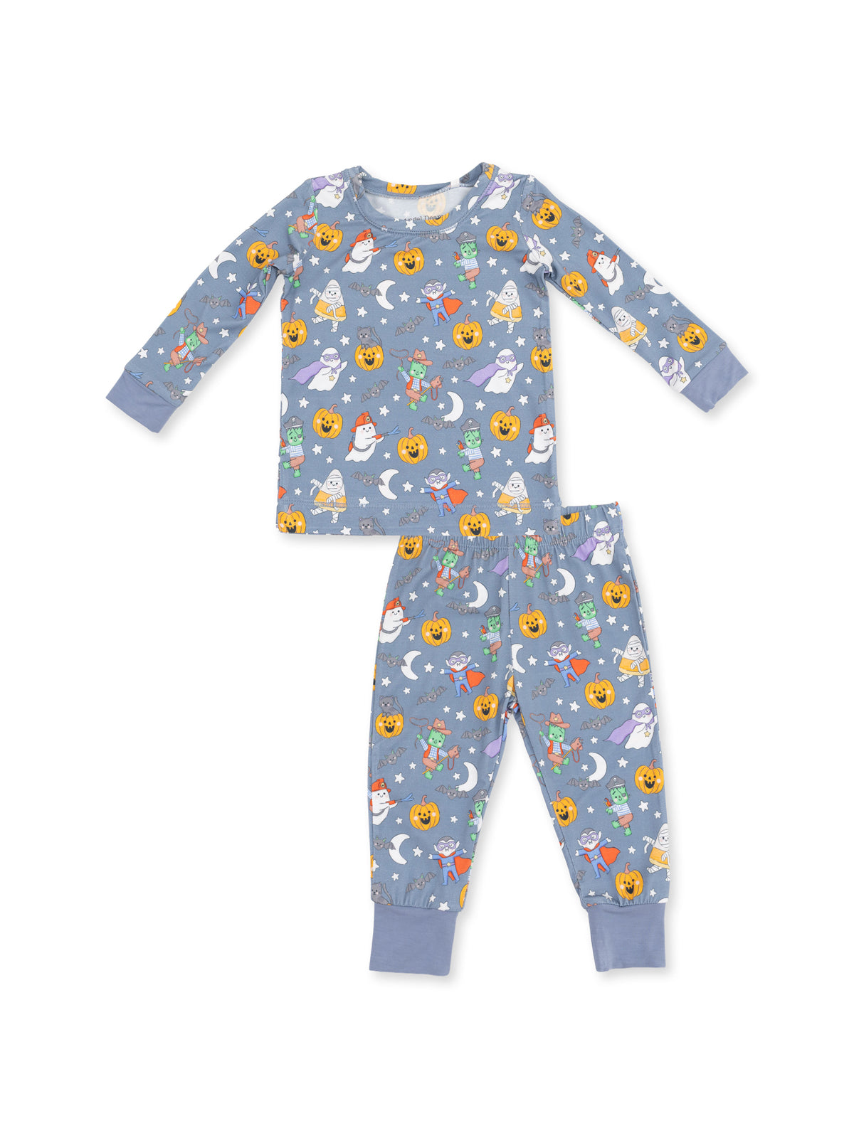 Long Sleeve Loungewear Set, Halloween Monster Dress Up Blue