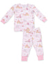 Long Sleeve Loungewear Set, Princess Unicorns and Castle