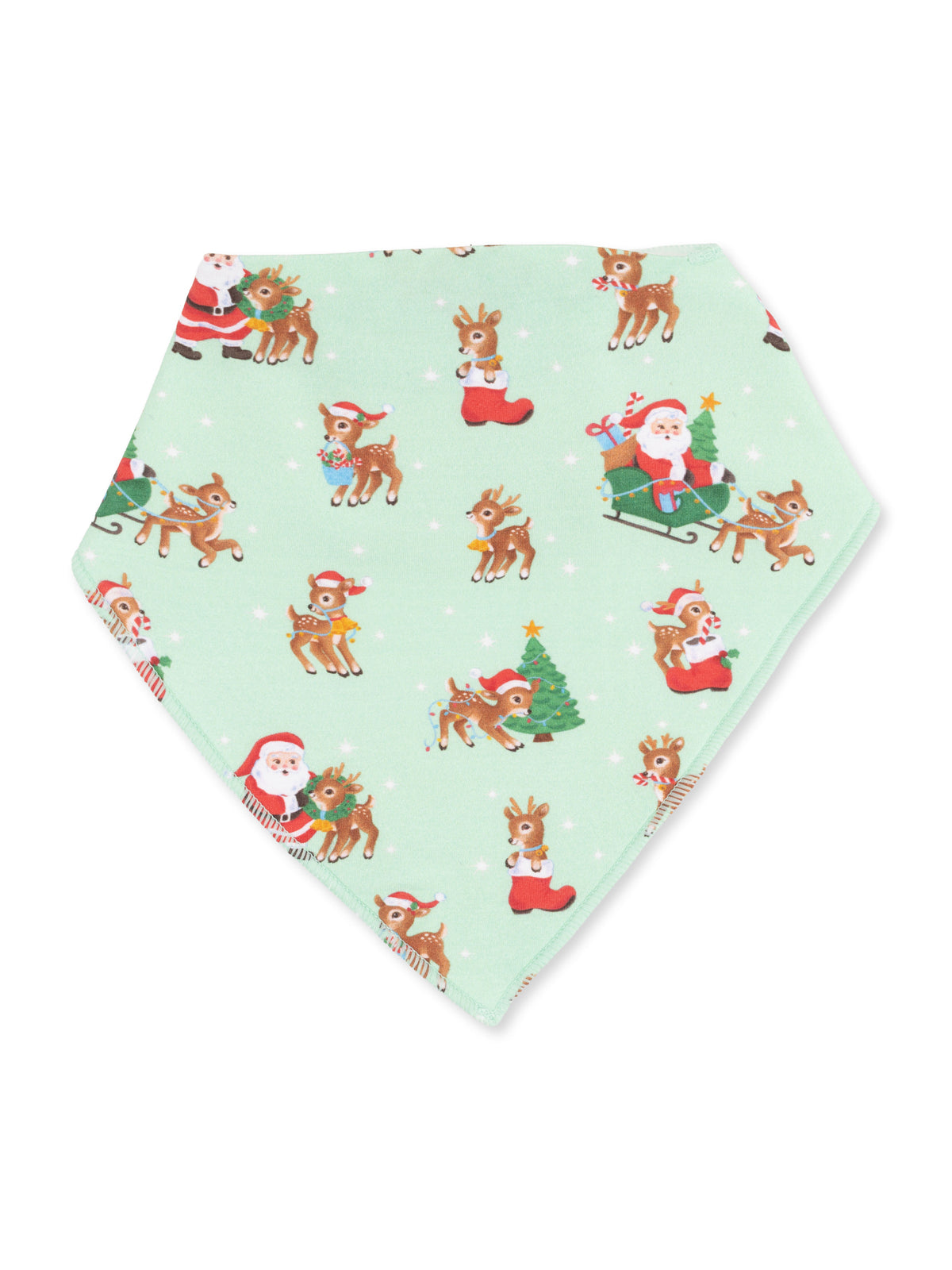 Bandana Bib, Vintage Reindeer & Santa Uni
