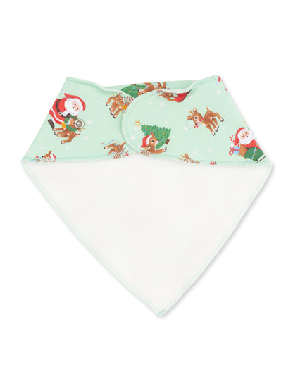 Bandana Bib, Vintage Reindeer & Santa Uni