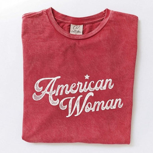 American Woman Women's Mineral Graphic Tee, Cardinal Red