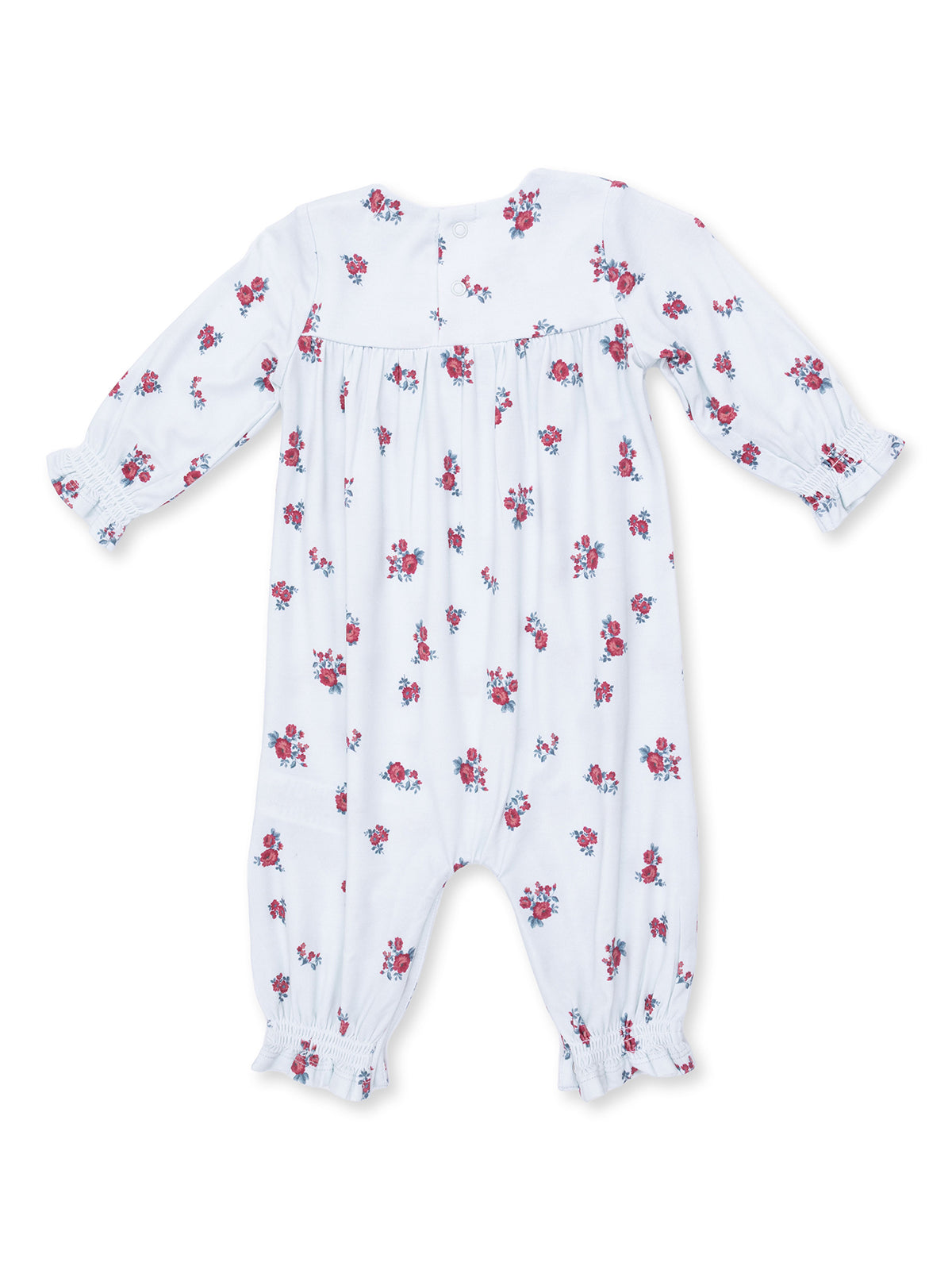 Smocked Long Sleeve Romper, Alyssa Floral