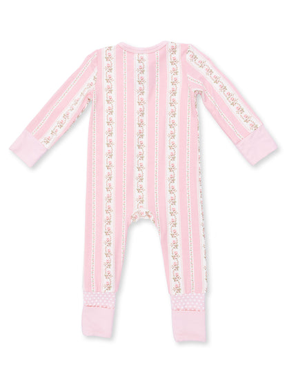 2-Way Zip Romper, Antoinette Stripe