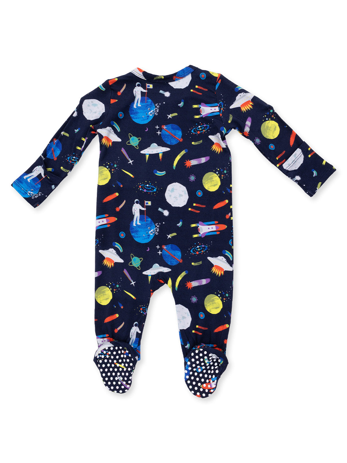 2-Way Zip Footie, Astronaut and Rockets