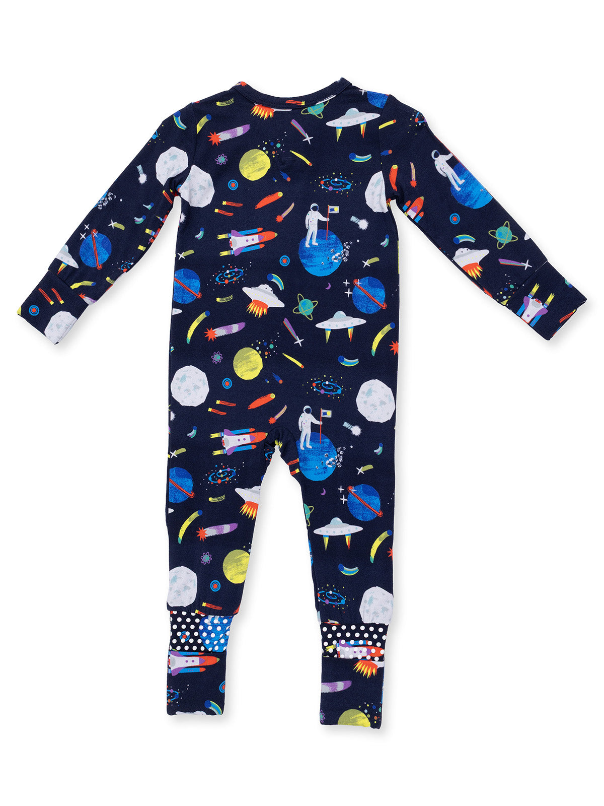 2-Way Zip Romper, Astronaut and Rockets