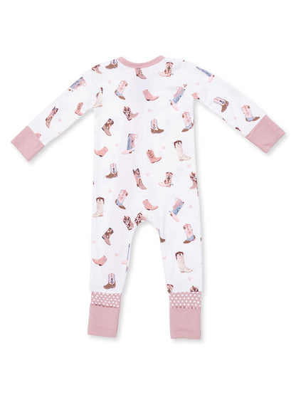 2-Way Zip Romper, Buckarette Boots