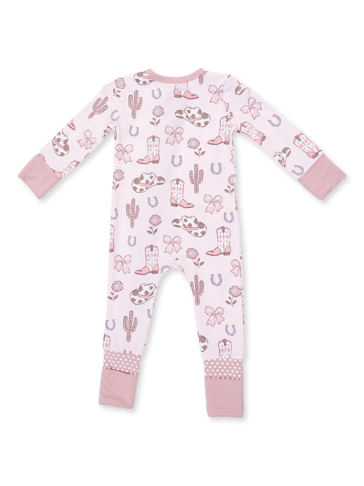 2-Way Zip Romper, Cowgirl Boots and Bows