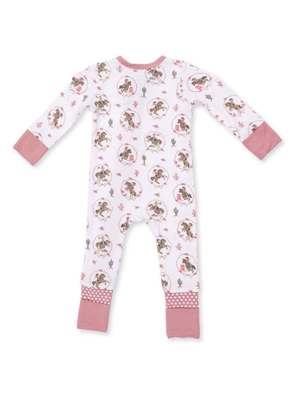 2-Way Zip Romper, Cowgirl Cameos