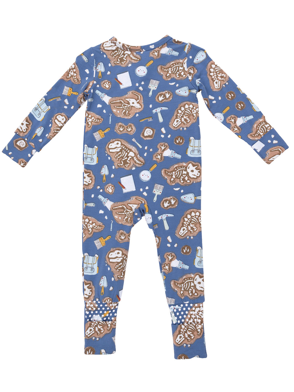2-Way Zip Romper, Glow-in-the-Dark Dino Dig
