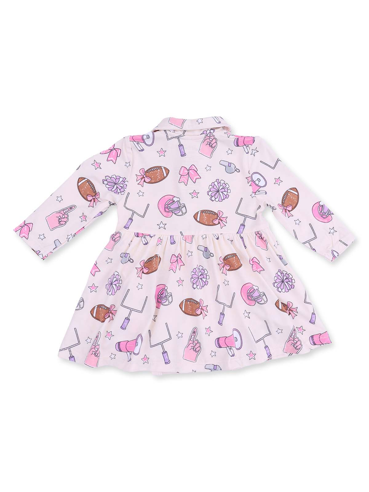 Long Sleeve Tennis Bodysuit Dress, Football Cheer