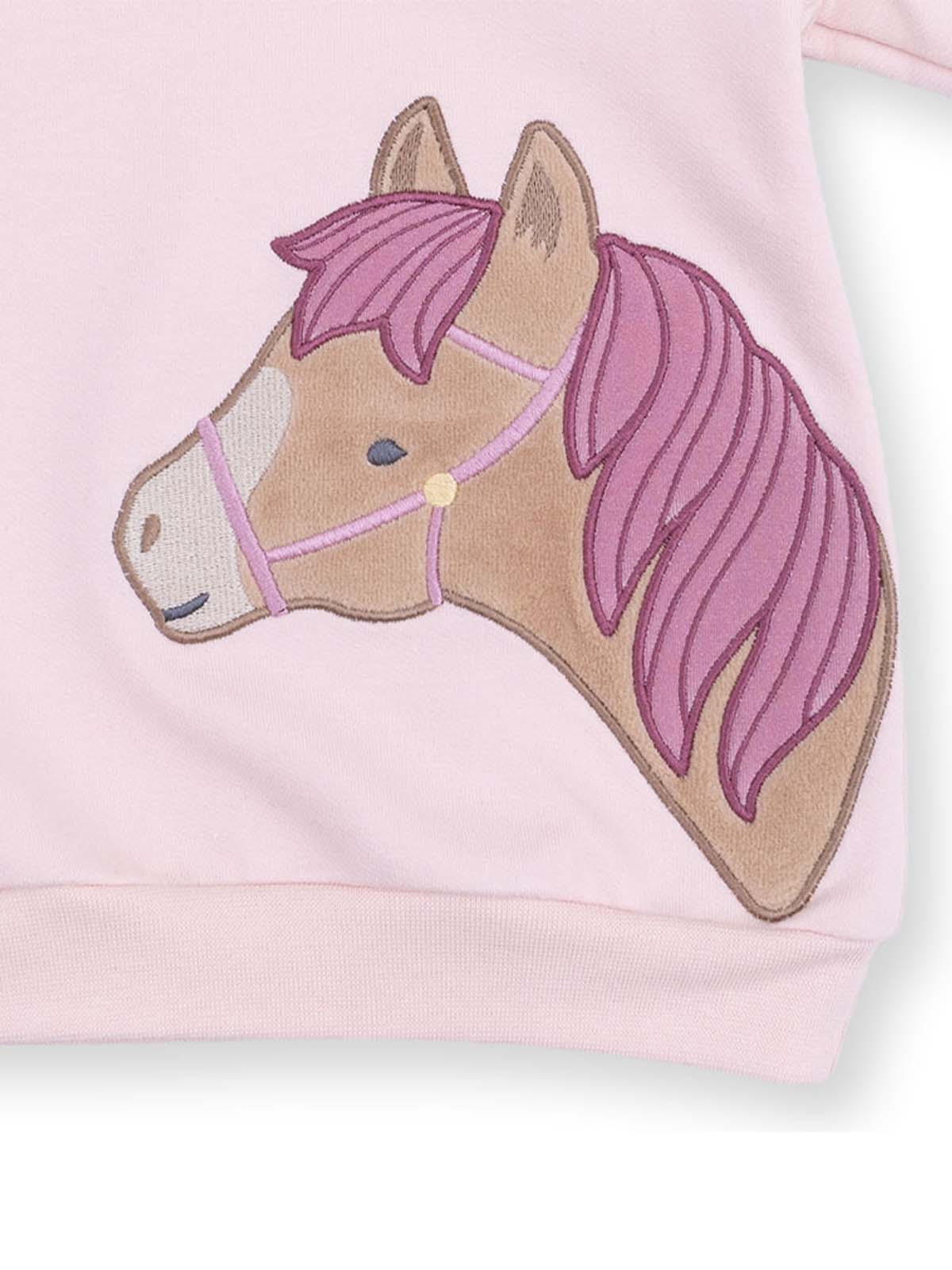 Oversized Sweatshirt, Pink Horse Head