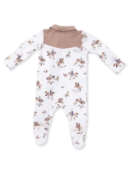 Cowboy 2-Way Zip Footie, Horse Wrangler
