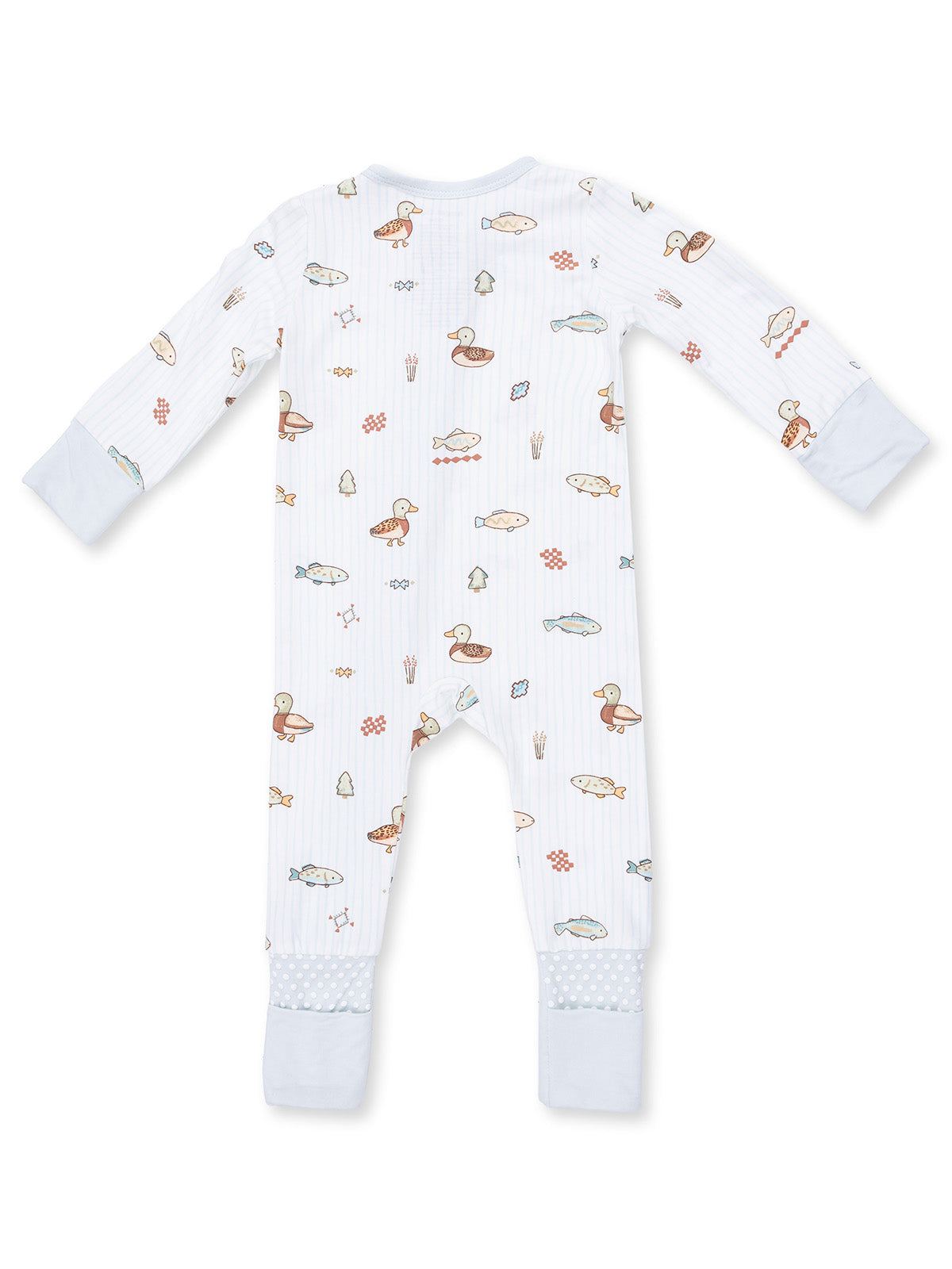 2-Way Zip Romper, Lake Cuties