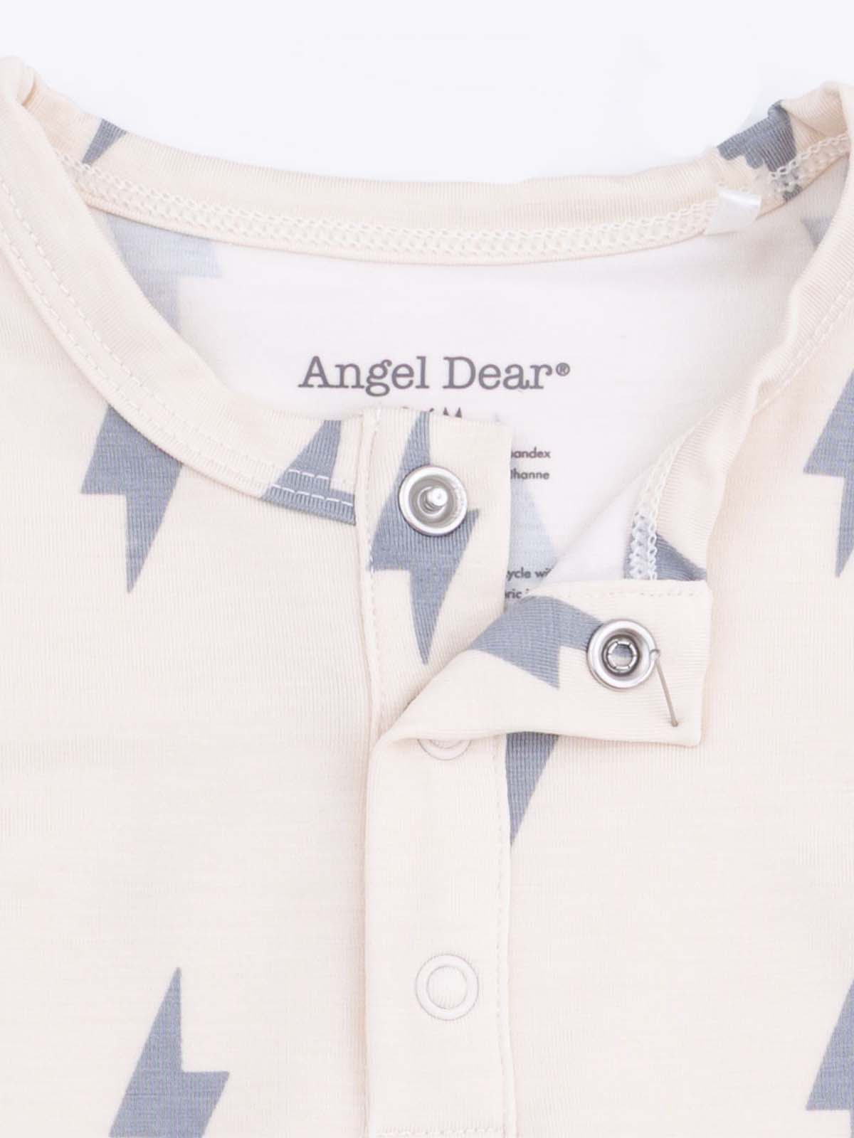 Long Sleeve Henley & Jogger, Lightning Bolts
