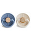 Little Viking Natural Rubber Pacifier 2-Pack, Ocean View/Cream