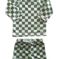 Lime Checkerboard / Mar Rashguard Set / UPF 50+