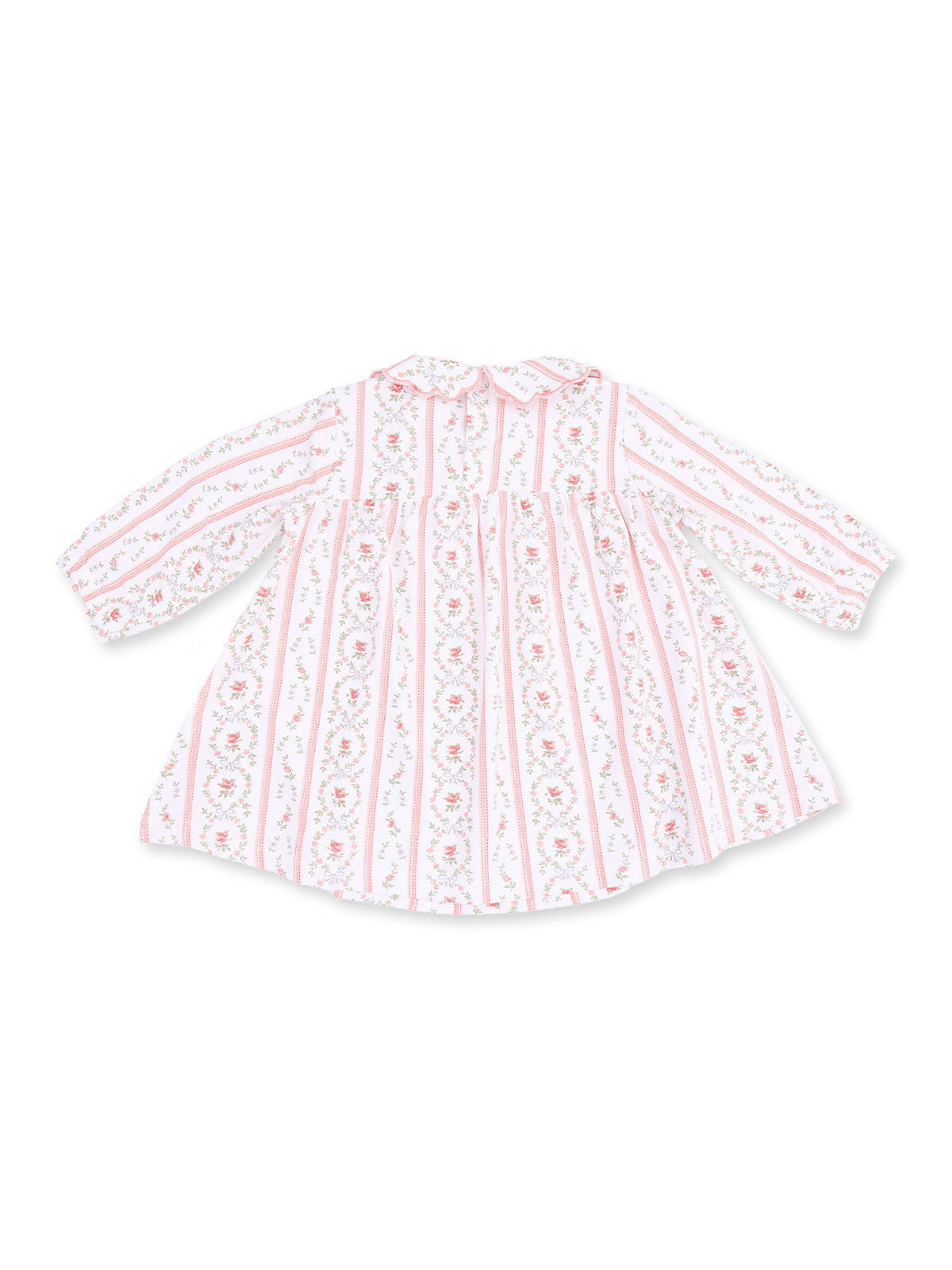 Long Sleeve Petal Collar Dress & Bloomer, Marnie Rosebud Stripe