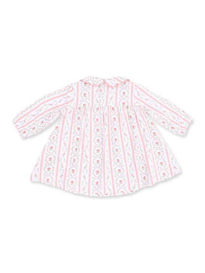 Long Sleeve Petal Collar Dress & Bloomer, Marnie Rosebud Stripe