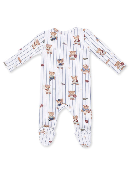 2-Way Zip Footie, Mixed Sports Bears