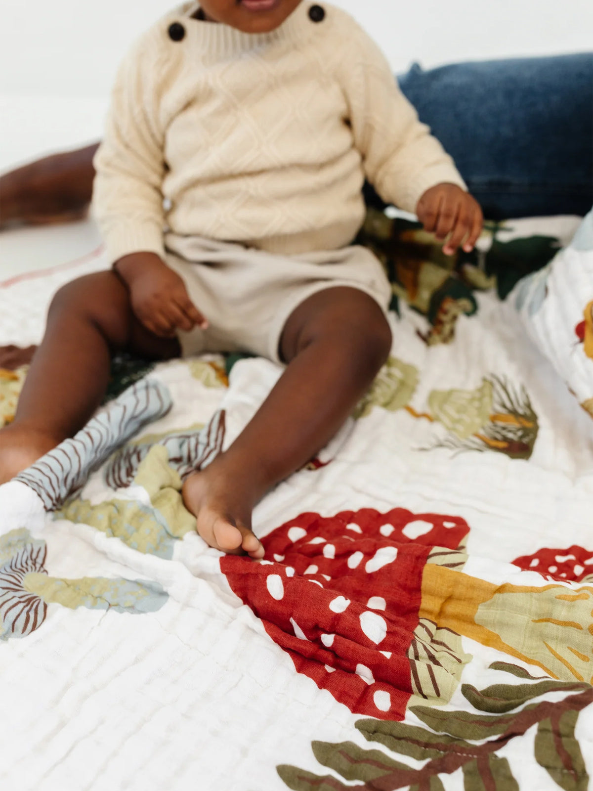 Mushroom Muslin Quilt SpearmintLOVE