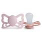 2-Pack Butterfly Anatomical Silicone Pacifiers, Pretty in Peach/Primrose (6-18 months)