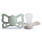 2-Pack Butterfly Anatomical Silicone Pacifiers, Sage/Silver Grey (6-18 months)