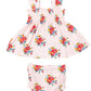Ruffle Strap Smocked Top & Bloomer, Pretty Bouquets