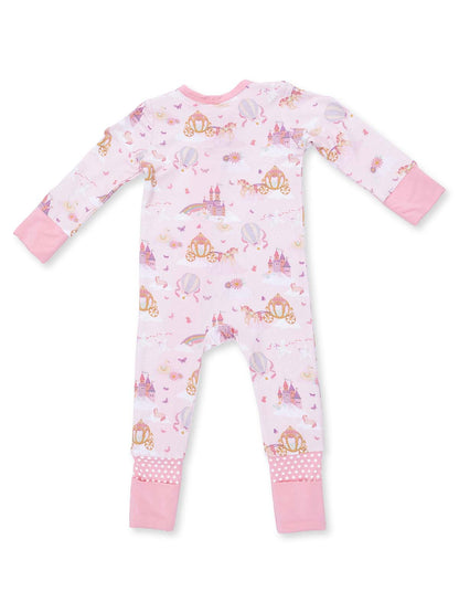 2-Way Zip Romper, Princess Unicorns and Castles