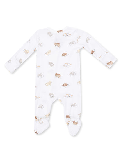 2-Way Zip Footie, Puppy Snuggle Club