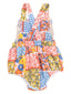 Ruffle Bubble Sunsuit, Ric Rac Patchwork