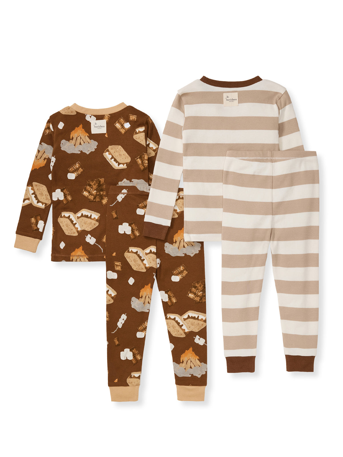 2-Pack Organic 2-Piece Pajama Sets, S'mores Please