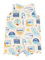 Sleeveless Shortie, Beach Patches