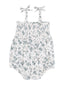 Tie Strap Smocked Bubble, Baby's Breath Floral