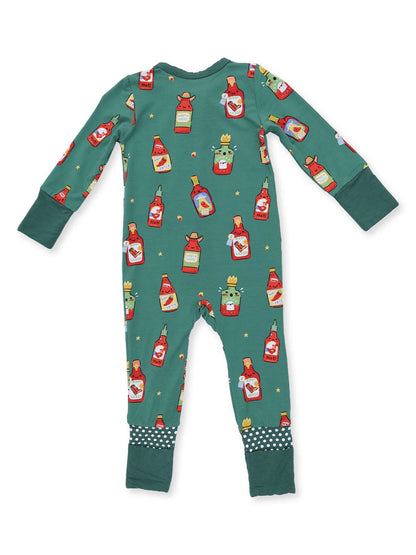 2-Way Zip Romper, Spice Spice Baby