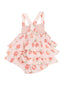 Ruffle Sunsuit, Sweet Peach