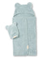 Hooded Towel + Wash Mitt Set, Fog