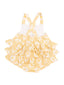 Ruffle Sunsuit, Yellow Mod Daisy