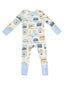 2-Way Zip Romper, Beach Patches