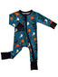 2-Way Convertible Zip Romper, Broomstick Friends Midnight