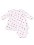 Ribbed Simple Dress & Bloomer, Mini Football Hearts