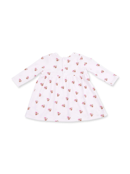 Ribbed Simple Dress & Bloomer, Mini Football Hearts