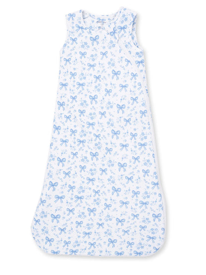 Ribbed Sleep Bag, Blue Bows and Flowers