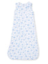 Ribbed Sleep Bag, Blue Bows and Flowers