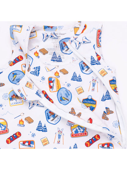 Sleep Bag, Vintage Ski Patches