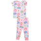 2-Piece Lounge Wear Set, Breakfast Club Patches Pink