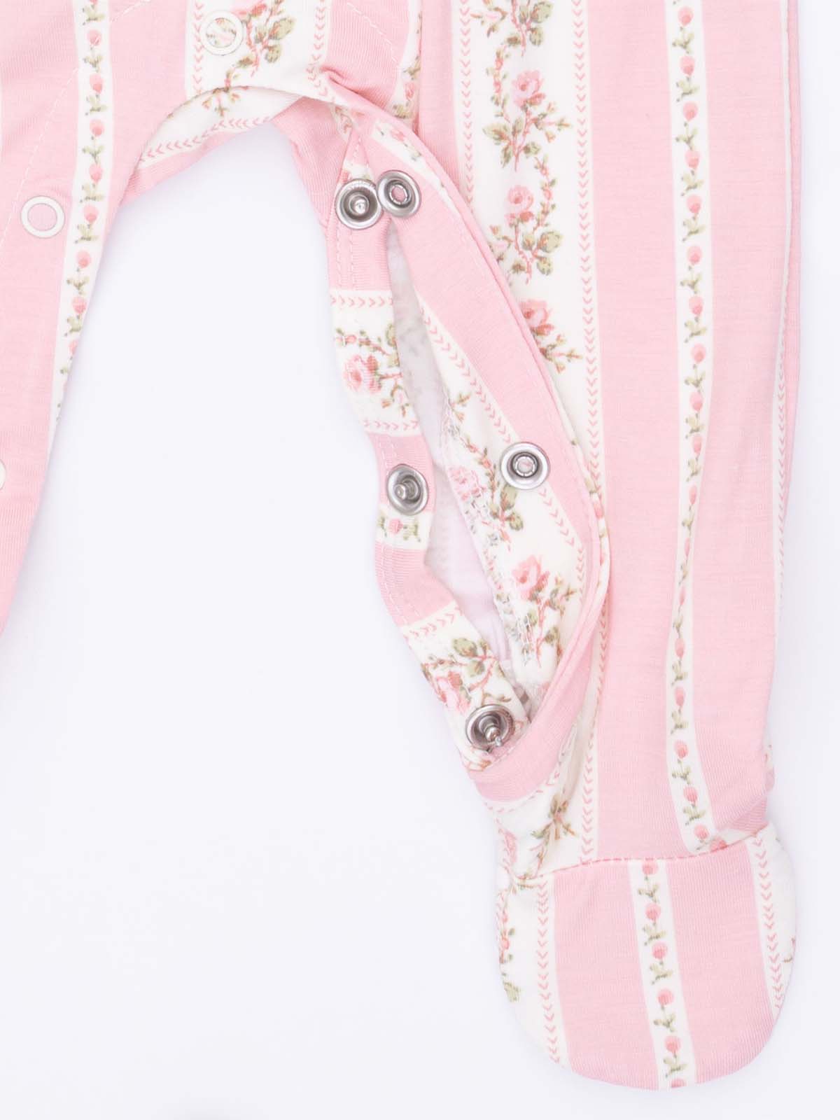 Smocked Peter Pan Snap Footie, Antoinette Stripe