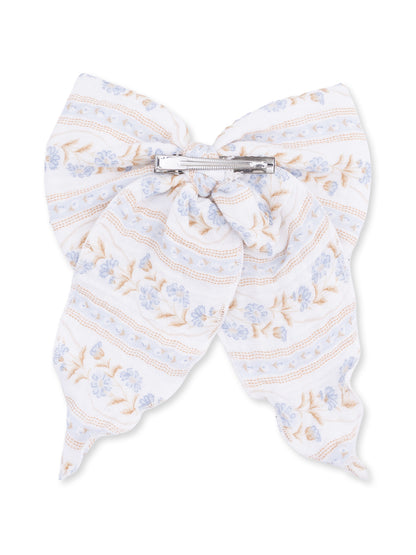 Large Bow Hair Clip, Catarina Floral