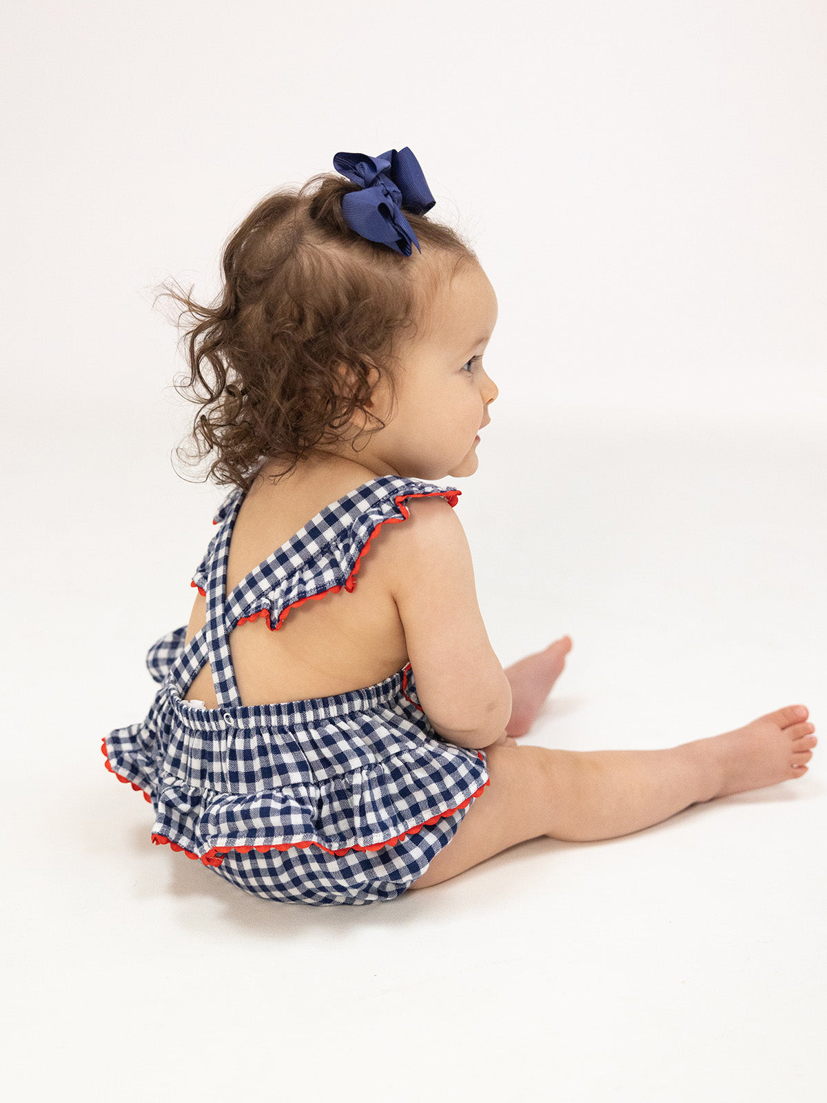Samprey Sunsuit - Rockefeller Royal Gingham main image 0