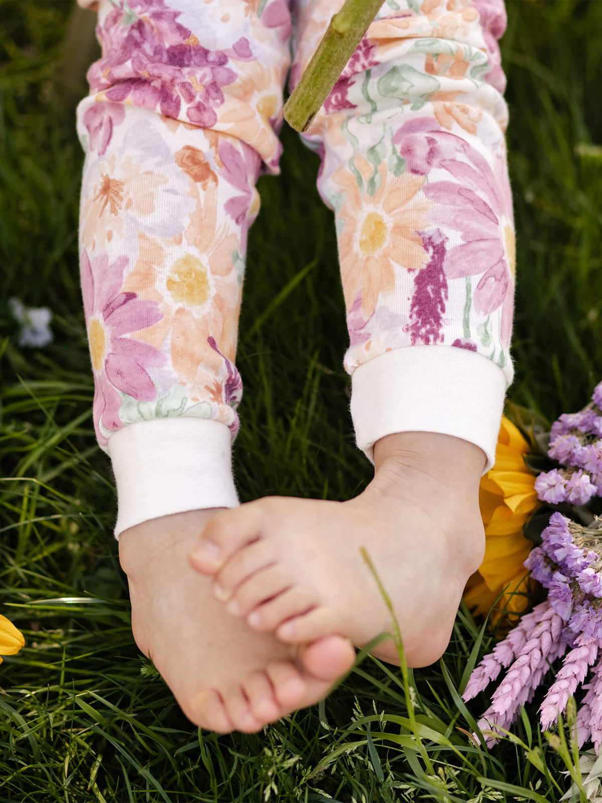 Organic 2-Piece Pajama Set, Wild Floral