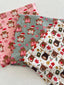 Stretch Swaddle Blanket, Gingerbread Friends Pink